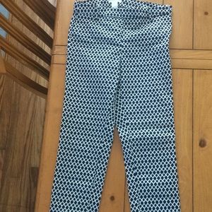 HM size 4 black & white summer pants